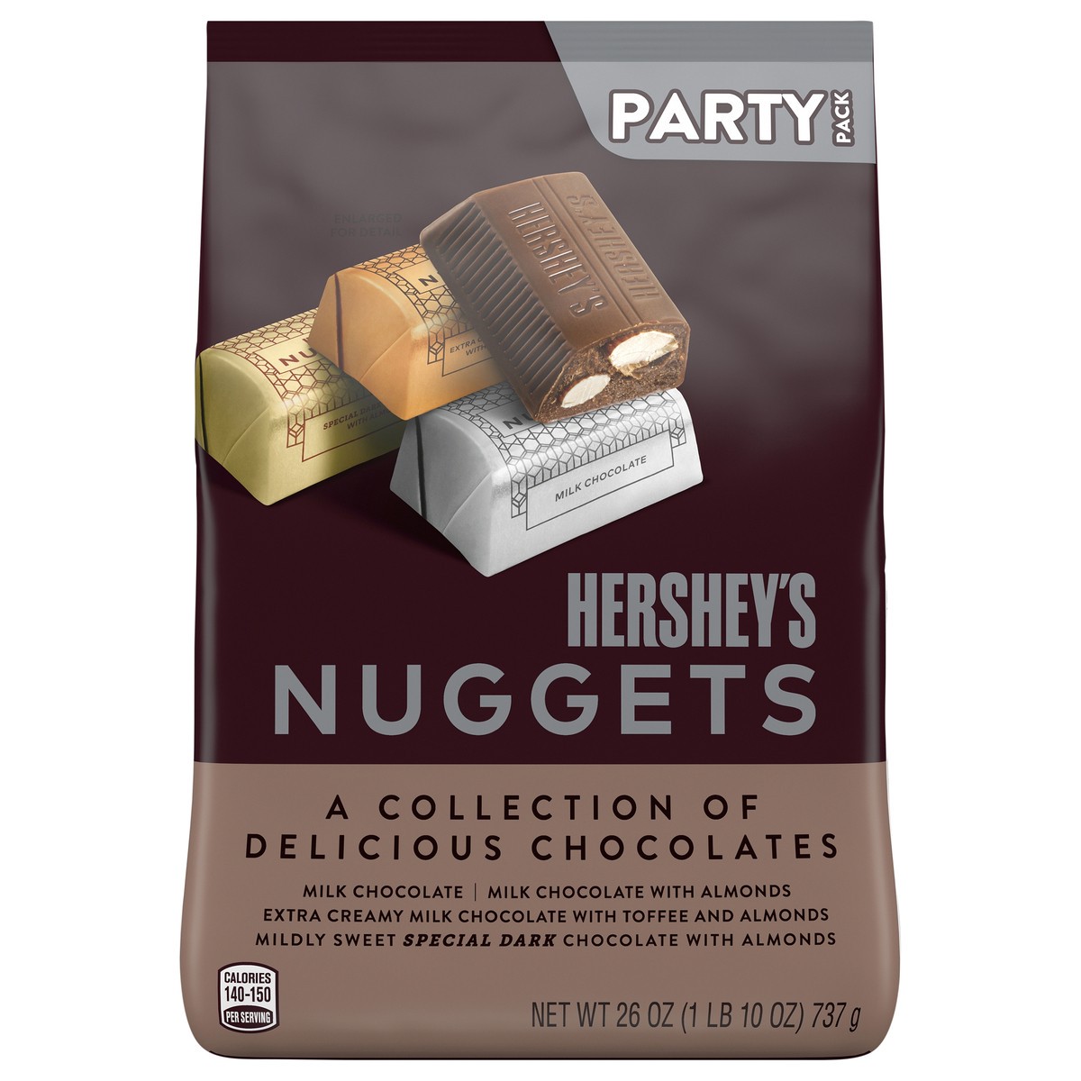 slide 1 of 11, Hershey's Nuggets Assorted Chocolate Candy Party Pack, 26 oz, 26 oz
