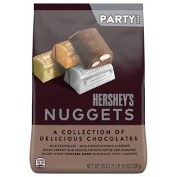 Hershey's Nuggets Assorted Chocolate Candy Party Pack, 26 oz
