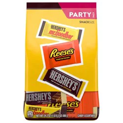 Hershey's & Reese's Assorted Chocolate Snack Size Candy Party Pack, 24.2 oz