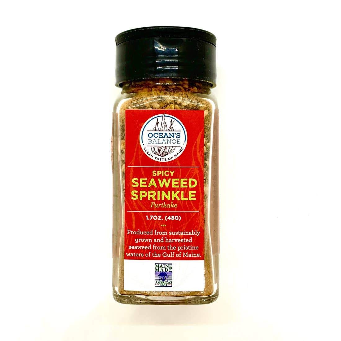 slide 1 of 1, Ocean's Balance Spicy Seaweed Sprinkles, 1.7 oz