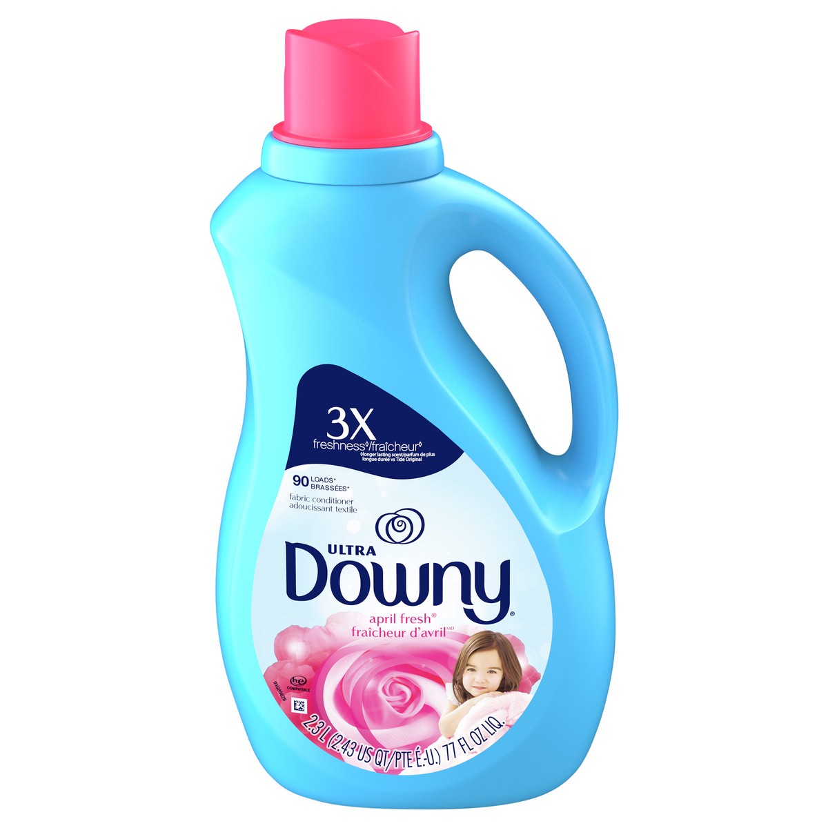 slide 1 of 1, Downy Ultra April Fresh Fabric Conditioner 2.3 lt, 2.30 l