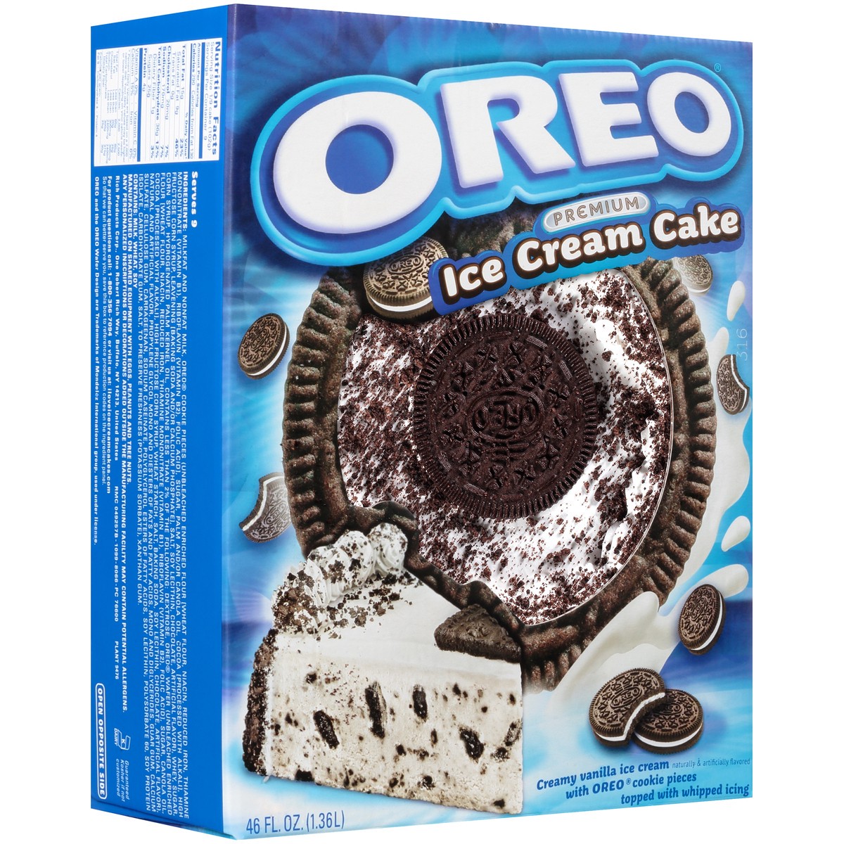 slide 2 of 8, Carvel Premium Ice Cream Cake, Oreo, 46 fl oz, 46 fl oz