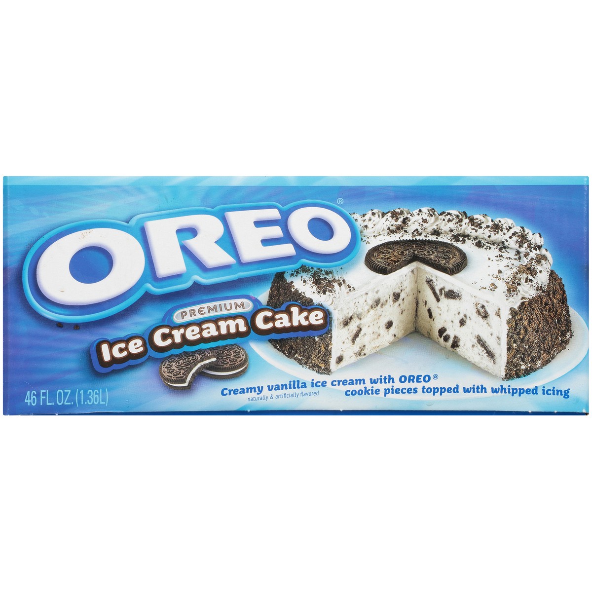 slide 3 of 8, Carvel Premium Ice Cream Cake, Oreo, 46 fl oz, 46 fl oz