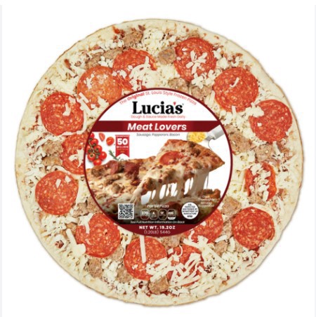 slide 1 of 1, Lucia's Pizza Meat Lovers Pizza, 19.98 oz