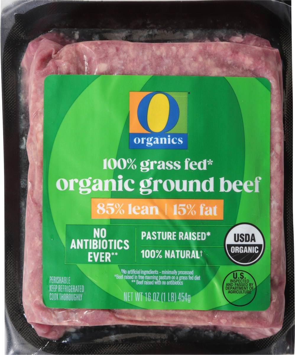 slide 14 of 14, O Organics 85% Lean 15% Fat Ground Beef - 16 oz, 16 oz