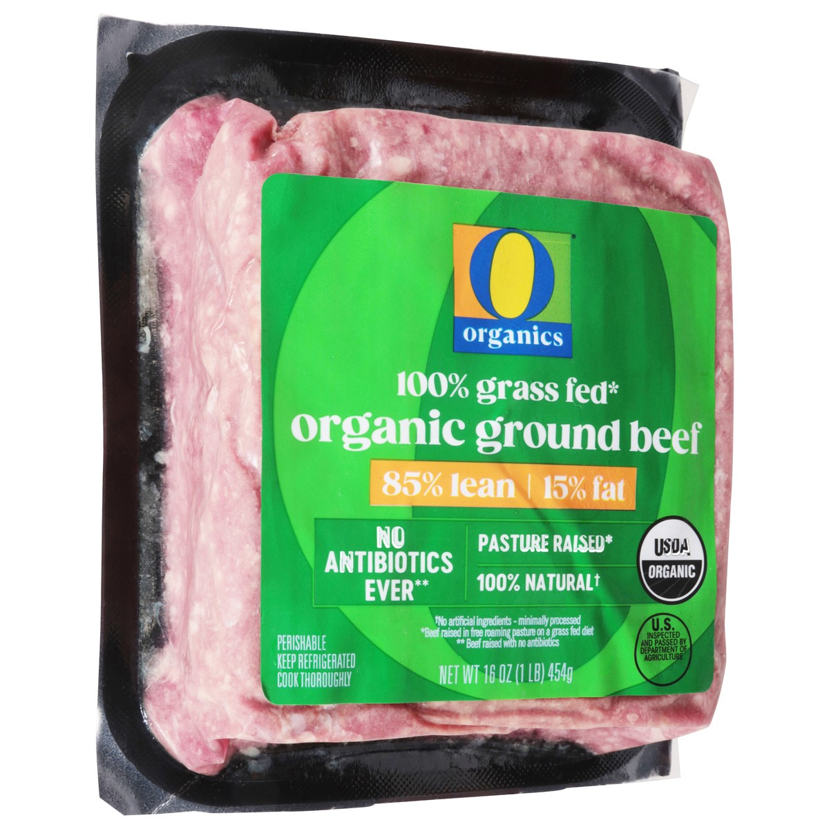 slide 10 of 14, O Organics 85% Lean 15% Fat Ground Beef - 16 oz, 16 oz