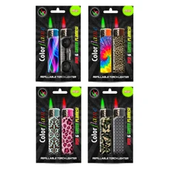 Jacent Colorflame Lighter - 2 pk