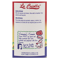 slide 6 of 9, La Criolla Whole Marjoram,., 50 oz
