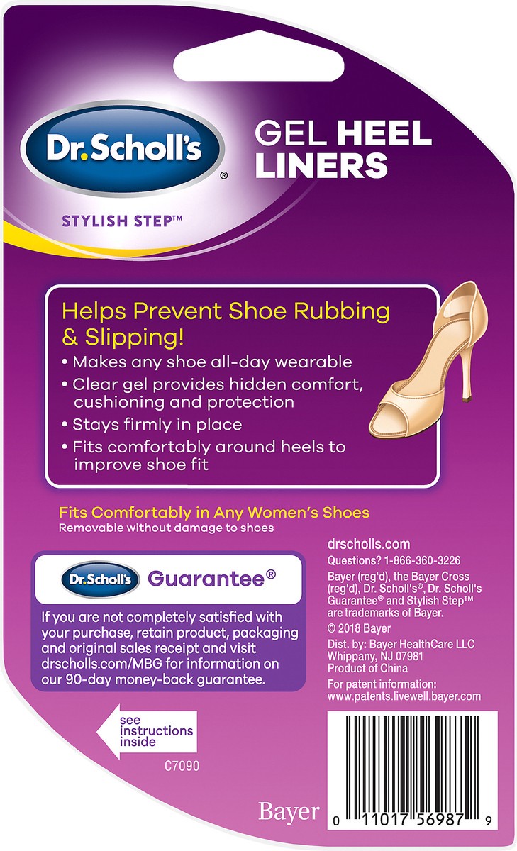 slide 3 of 5, Dr. Scholl's Gel Heel Liners 1 ea, 1 ct