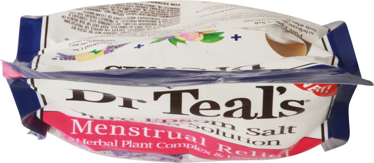 slide 11 of 13, Dr. Teal's Menstrual Relief Pure Epsom Salt Soaking Solution, 3 lb