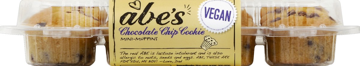 slide 1 of 1, Abe's Chocolate Chip Cookie Mini Muffins, 9.7 oz