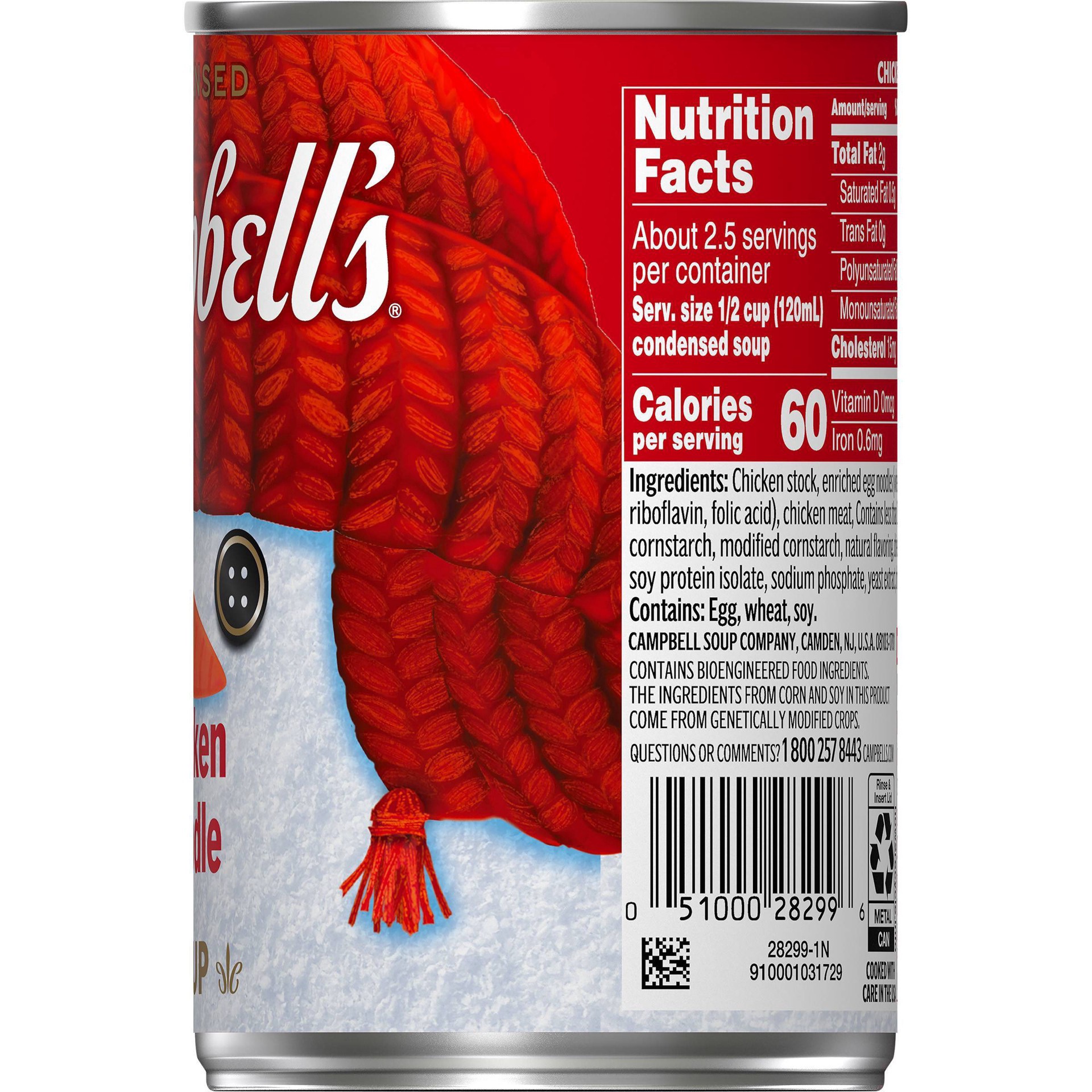 slide 6 of 7, Campbell's Condensed Chicken Noodle Soup Winter Snowman Design, 10.75 oz., 10.75 oz