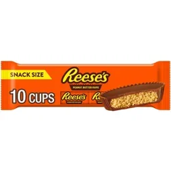 Reese's Snack Size Milk Chocolate Peanut Butter Cups, 10 pk