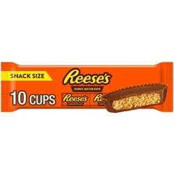 Reese's Snack Size Milk Chocolate Peanut Butter Cups, 10 pk