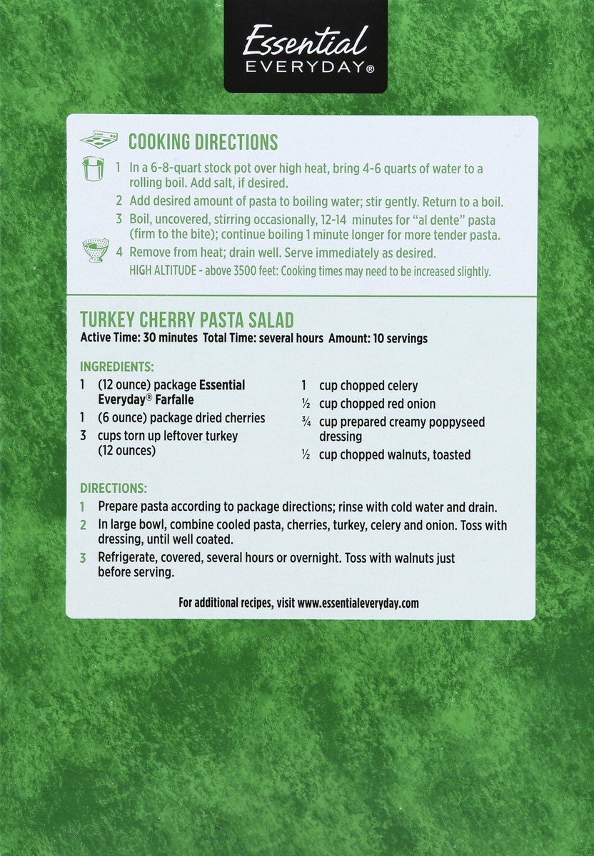 slide 4 of 6, Essential Everyday Farfalle Dry Pasta, 12 oz