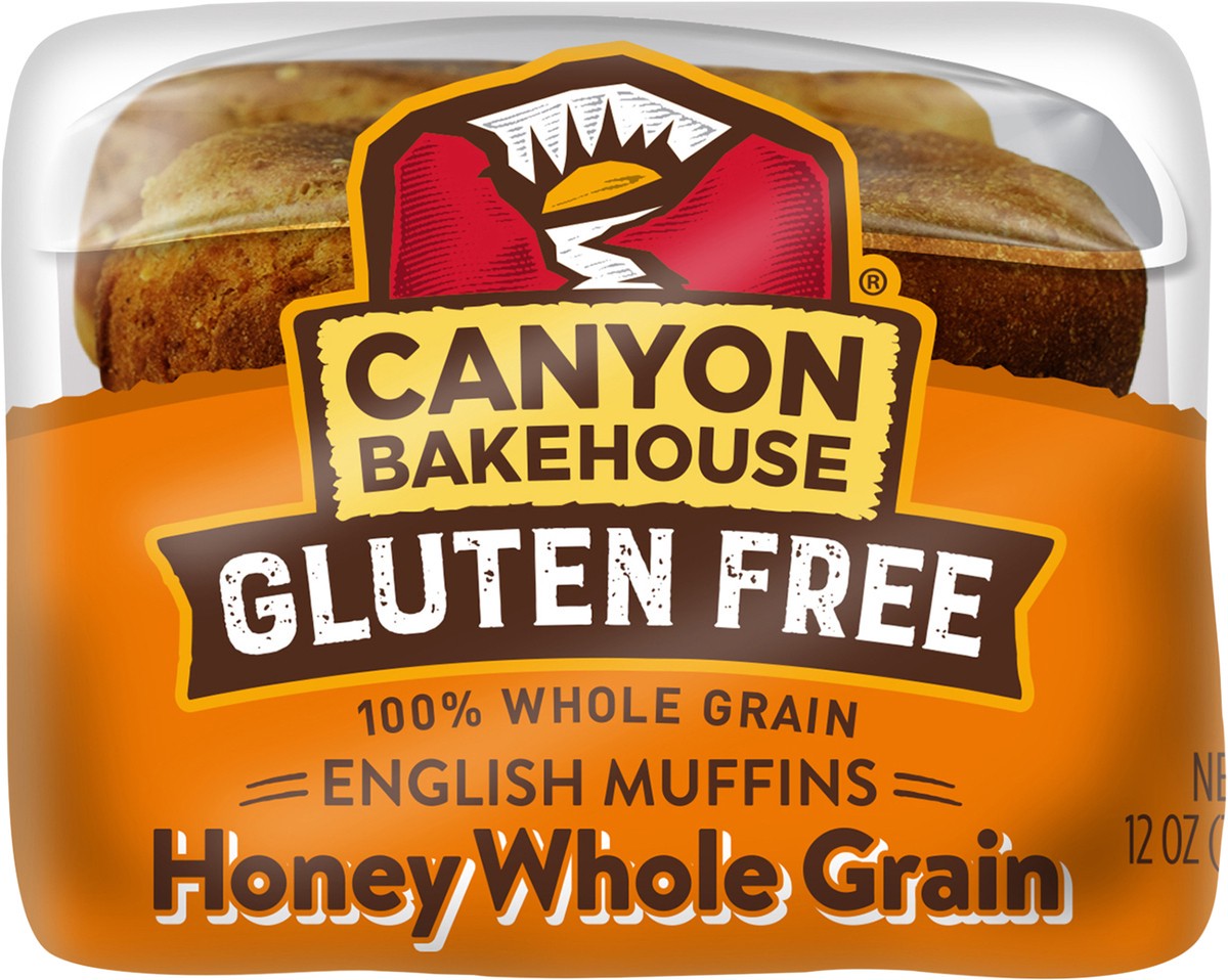 slide 8 of 8, Canyon Bakehouse gluten free english muffin, 12 oz