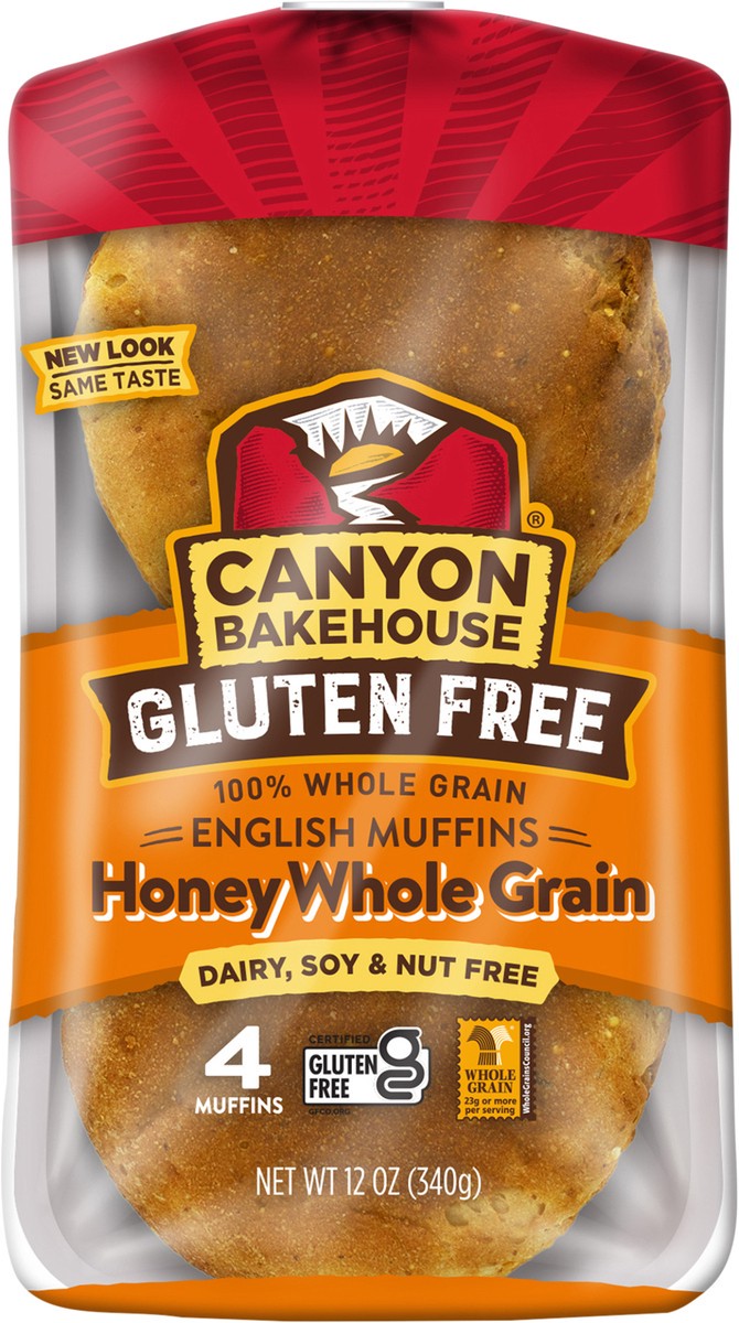 slide 3 of 8, Canyon Bakehouse gluten free english muffin, 12 oz