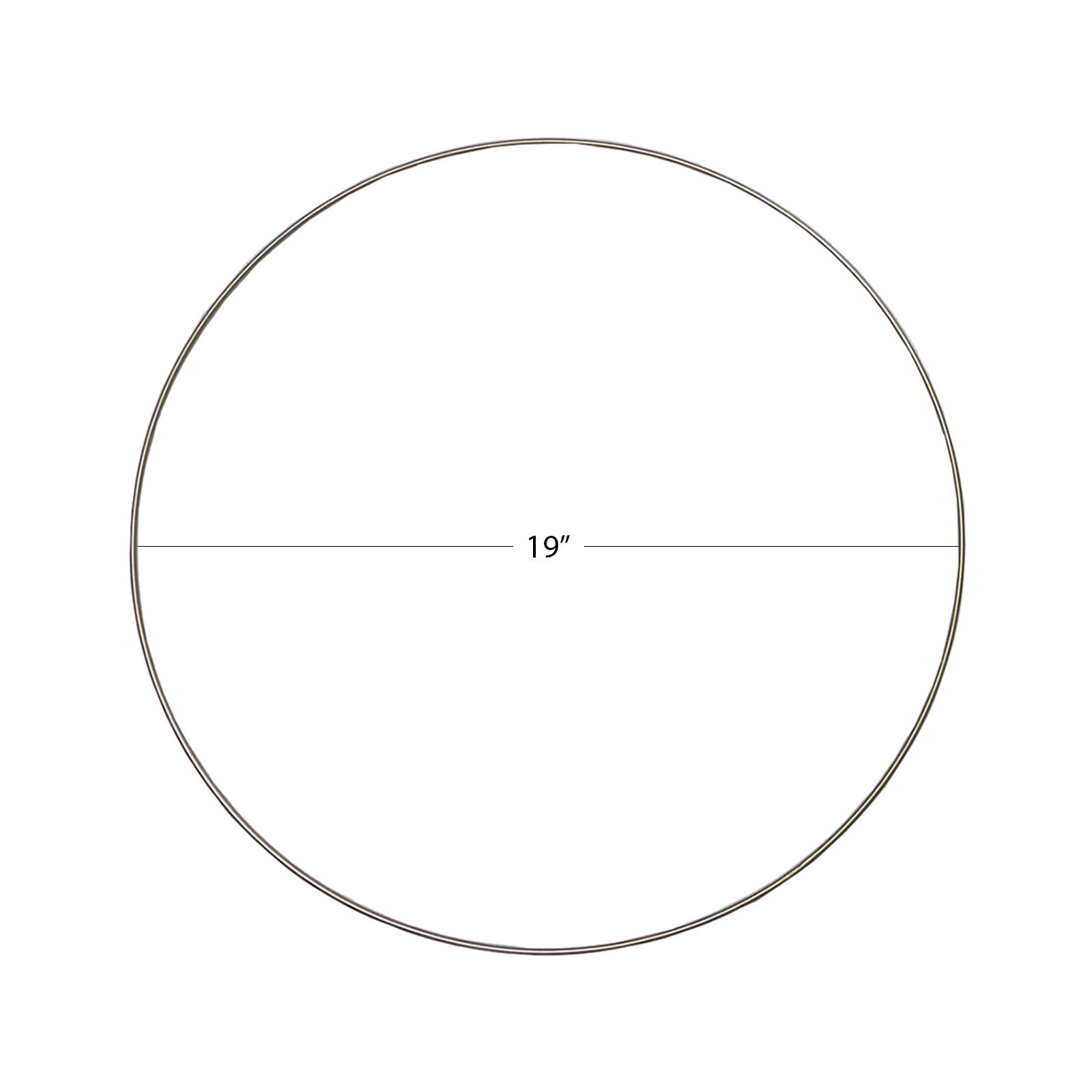 slide 2 of 4, 19" Gold Metal Wire Floral Hoop By Ashland, 19 in