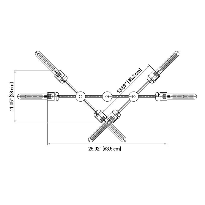 slide 5 of 7, Globe Electric 6-Light Downrod Mount Chandelier - Chrome, 1 ct