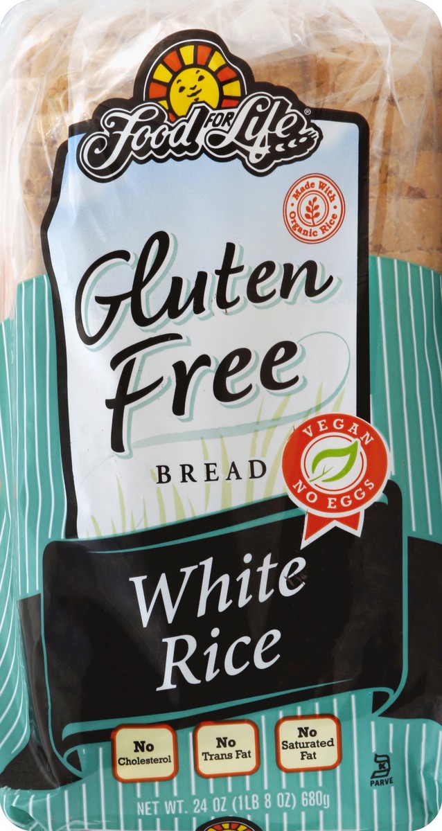 slide 2 of 6, Food for Life Bread, Gluten Free, White Rice, 24 oz