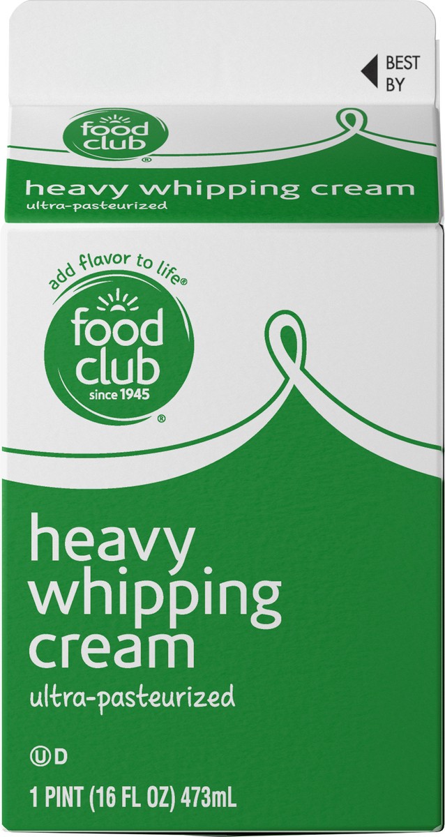 slide 10 of 12, Food Club Ultra-Pasteurized Heavy Whipping Cream 1 pt, 16 oz