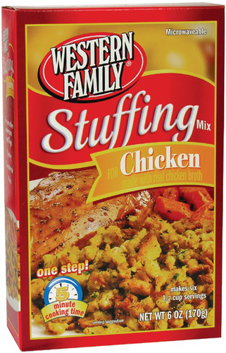 slide 1 of 1, Western Family Stuffing Mix Chicken, 6 oz