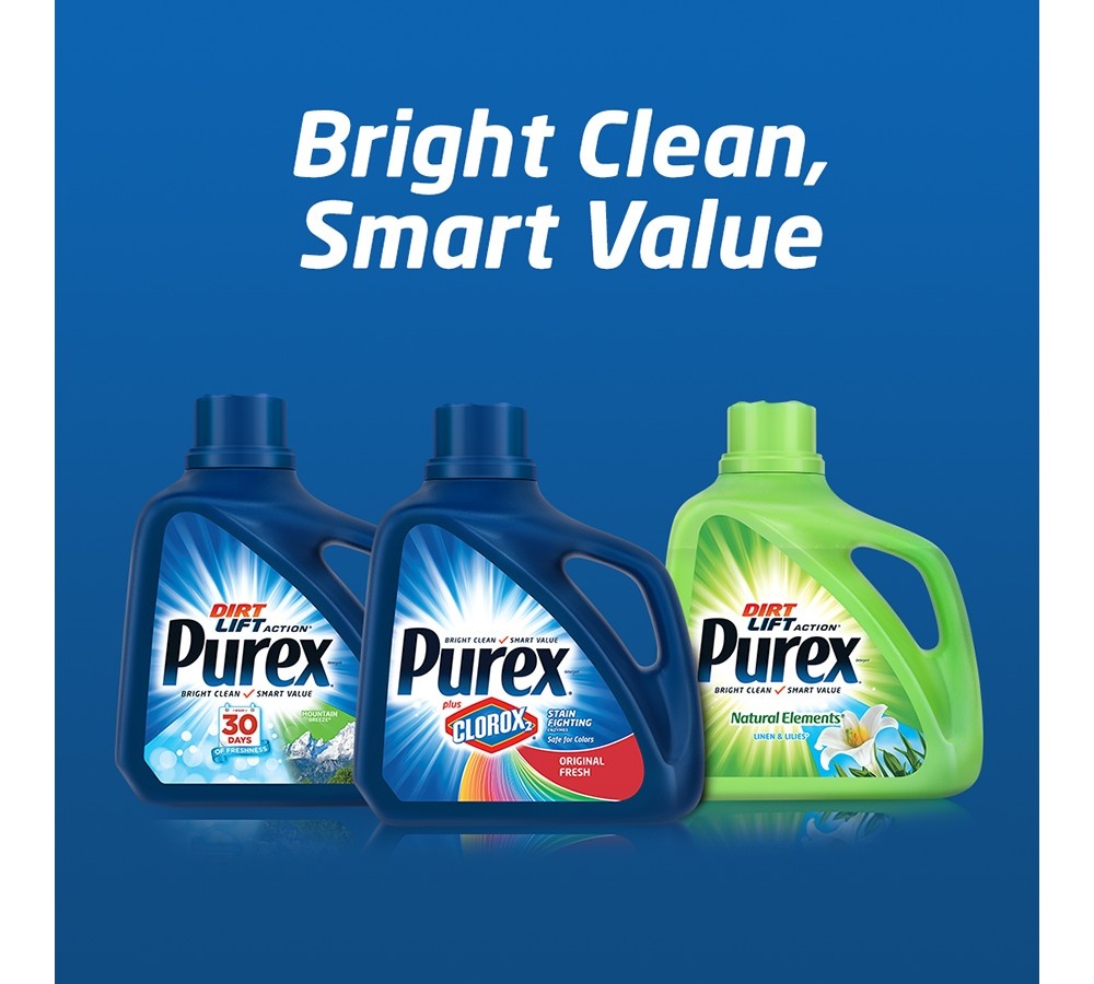 slide 6 of 8, Purex Natural Elements Linen & Lilies Liquid Laundry Detergent, 195 oz