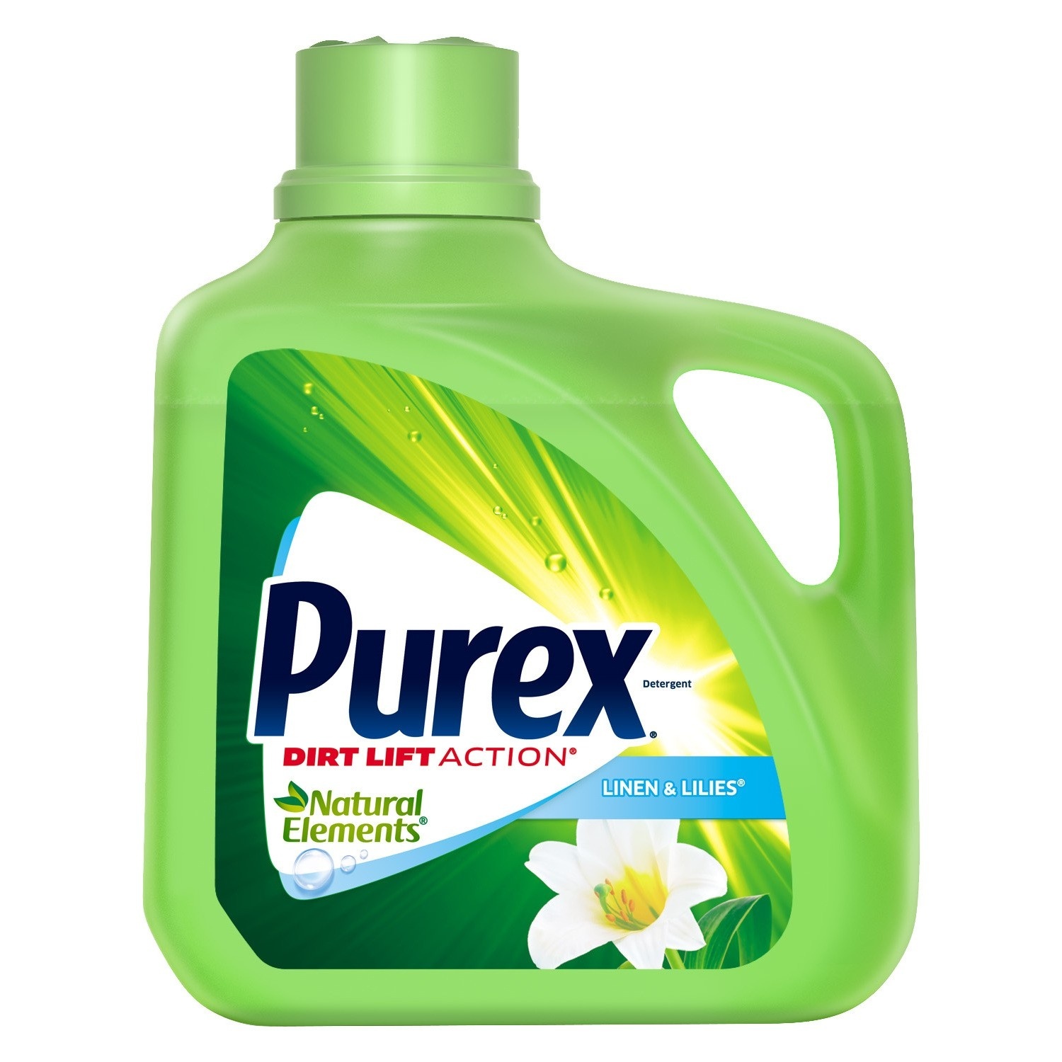 slide 1 of 8, Purex Natural Elements Linen & Lilies Liquid Laundry Detergent, 195 oz