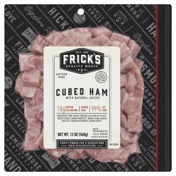 Frick's Ham, Boneless, Cubed, 12 oz