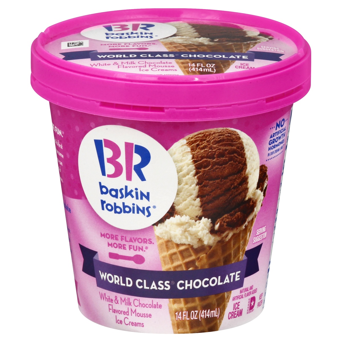 slide 1 of 1, Baskin-Robbins World Class Chocolate Ice Cream 14.0 oz, 14 oz