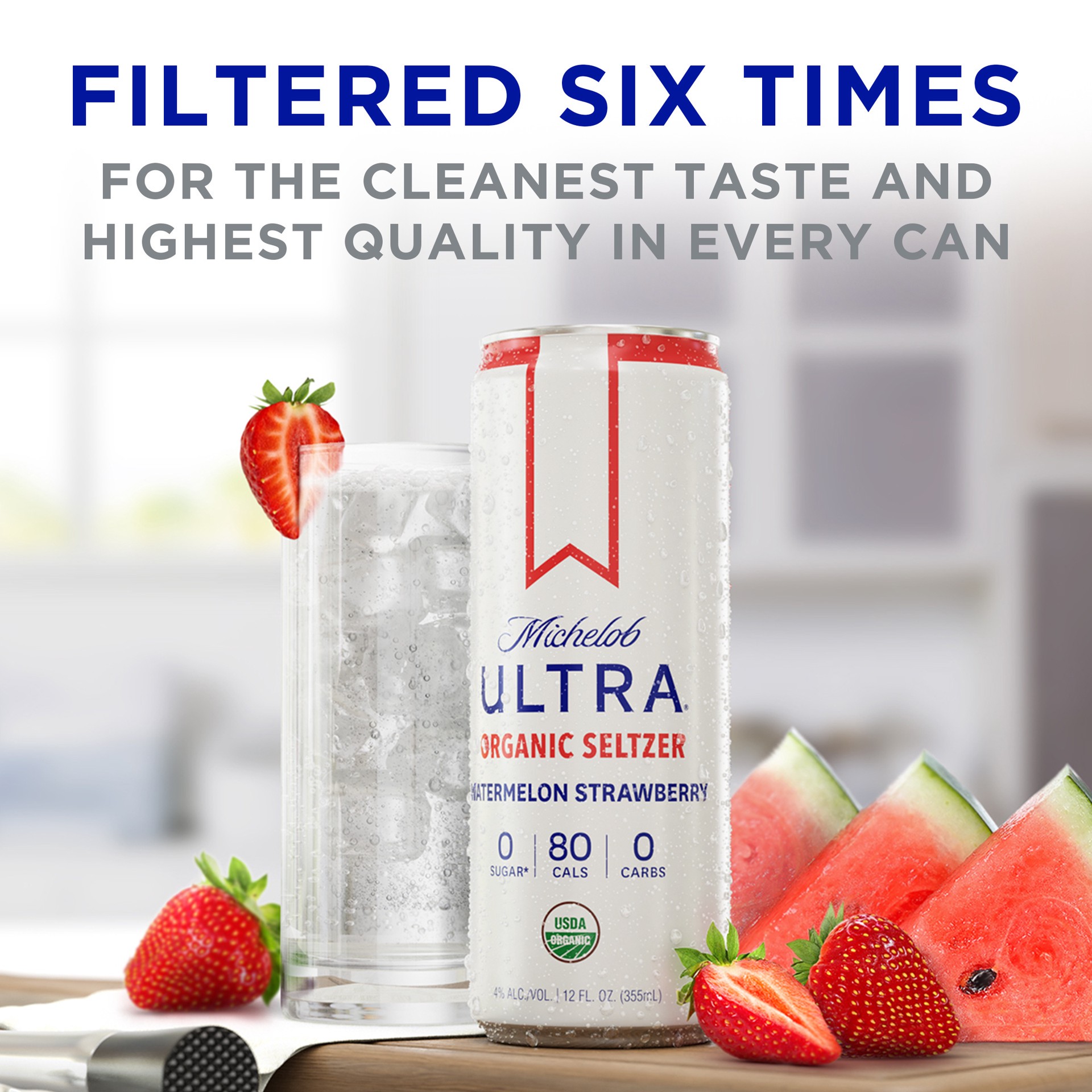 slide 6 of 10, Michelob ULTRA Organic Hard Seltzer, Variety Pack, 12 Pack, 12 FL OZ Slim Cans, 1 ct