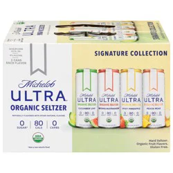 Michelob ULTRA Organic Hard Seltzer, Variety Pack, 12 Pack, 12 fl oz Slim Cans