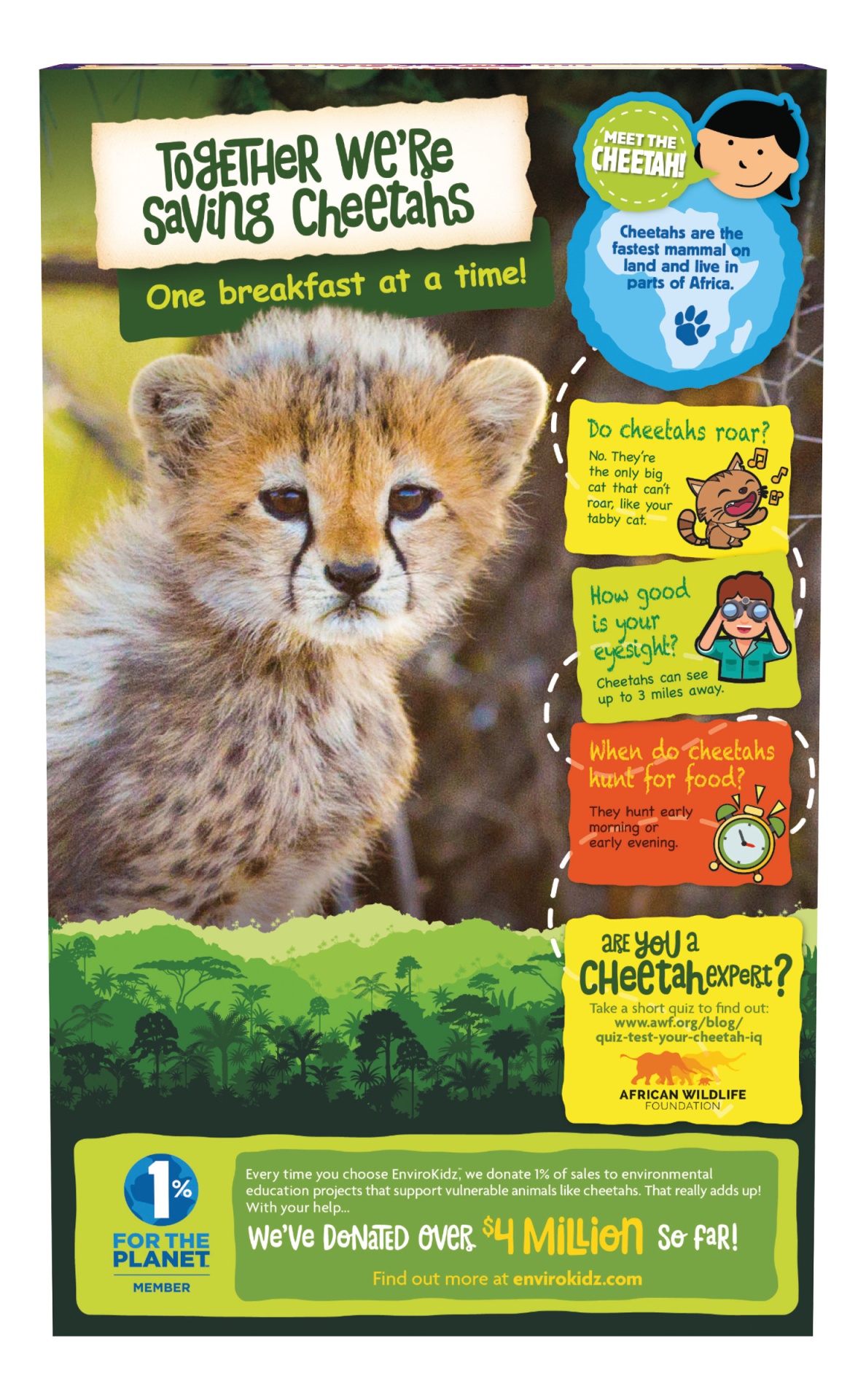 slide 2 of 7, Nature's Path Envirokids Organic Cheetah Chomps Breakfast Cereal, 10 oz