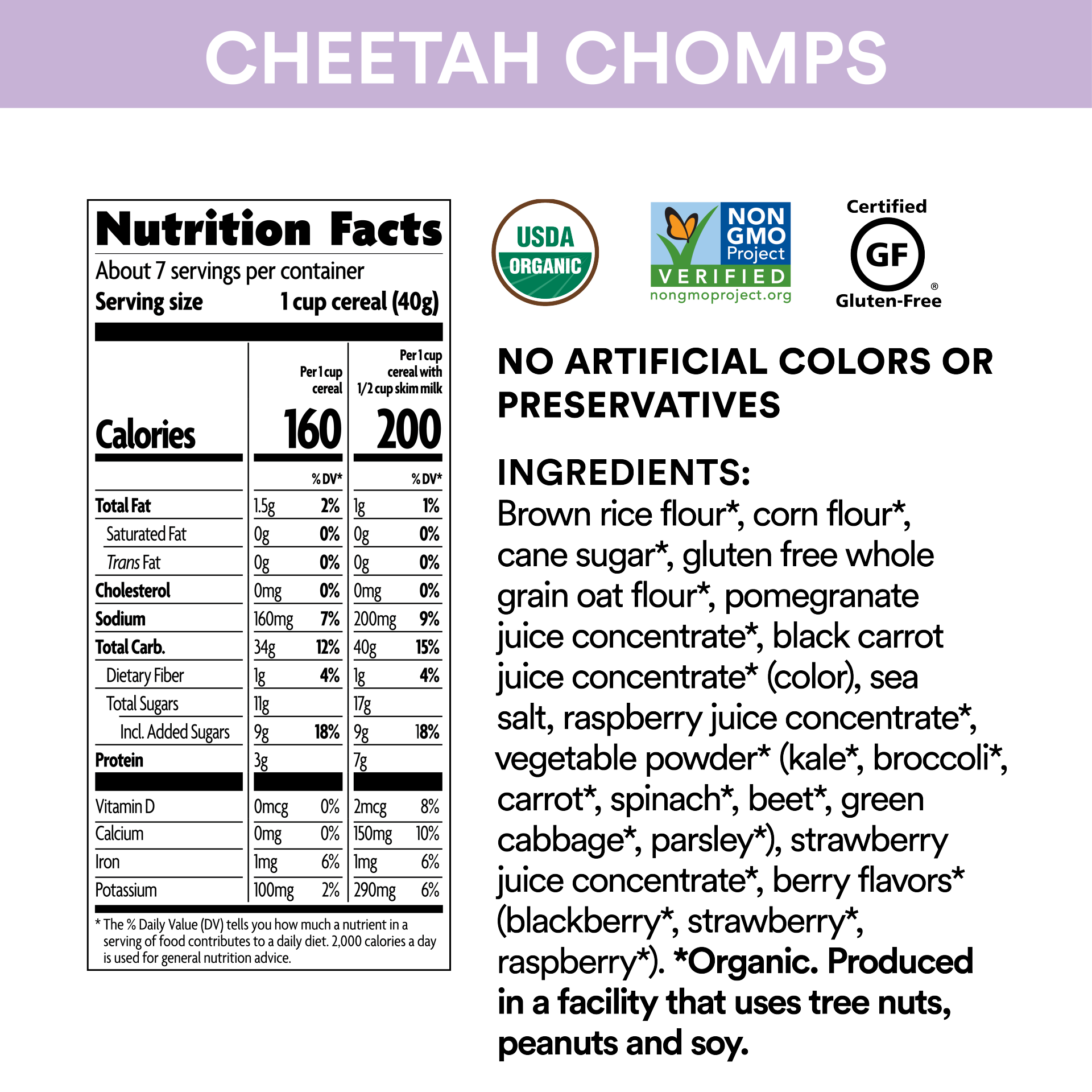 slide 7 of 7, Nature's Path Envirokids Organic Cheetah Chomps Breakfast Cereal, 10 oz