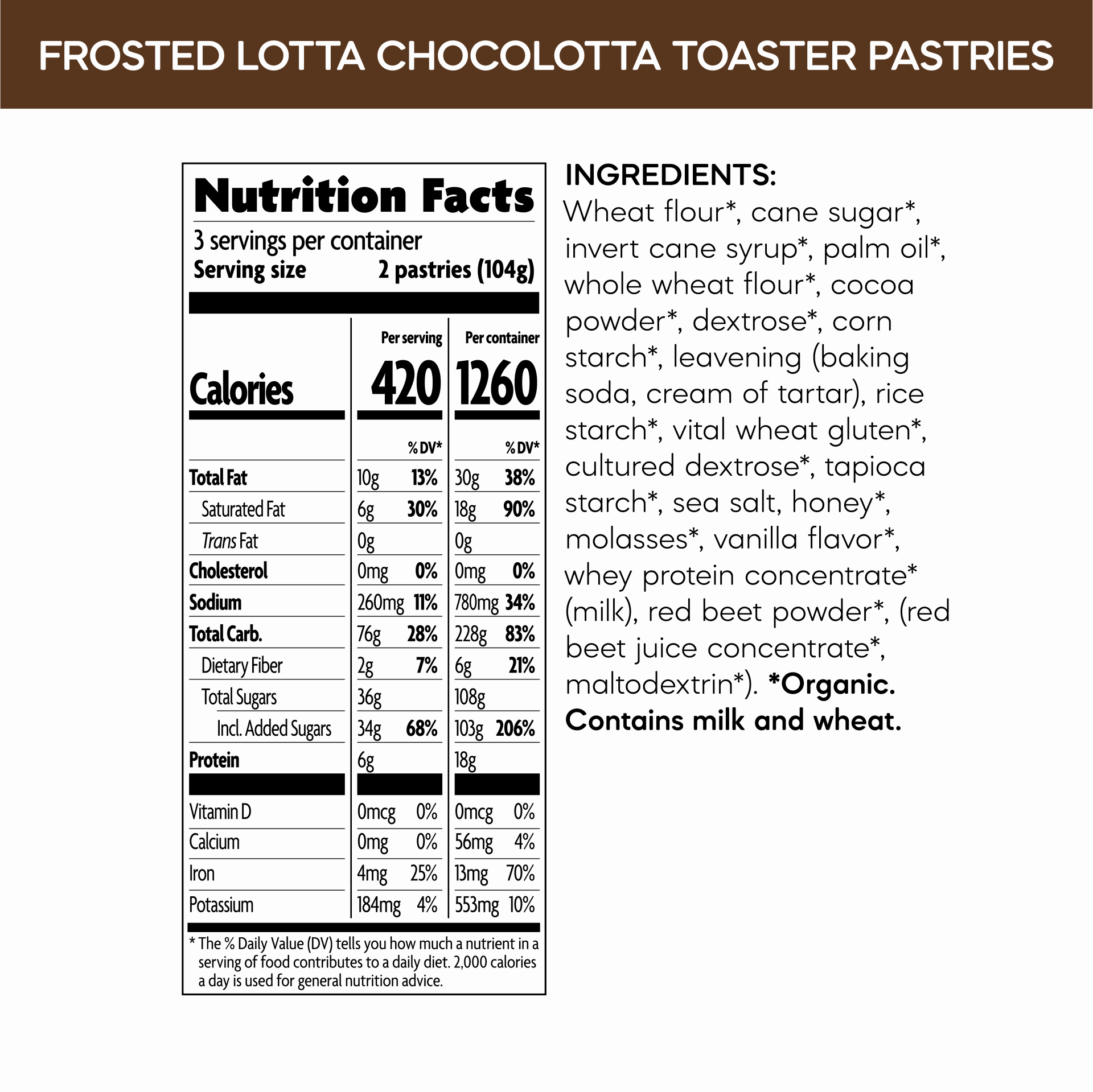 slide 6 of 6, Nature's Path Organic Nature's Path Frosted Lotta Chocolotta Toaster Pastries, 11 oz