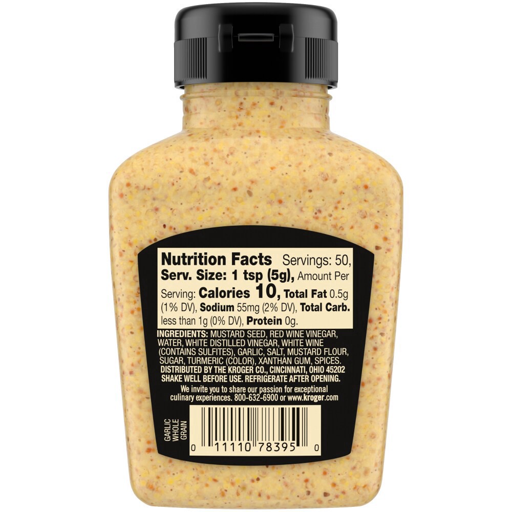 slide 4 of 4, Private Selection Whole Grain Garlic Mustard - 8.75 oz, 8.75 oz