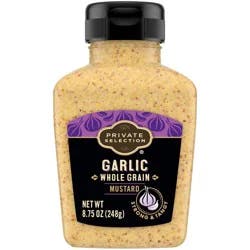 Private Selection Whole Grain Garlic Mustard - 8.75 oz