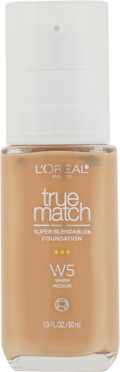 slide 6 of 9, L'Oréal True Match Warm Medium W5 Super-Blendable Foundation 1.0 fl oz, 1 fl oz