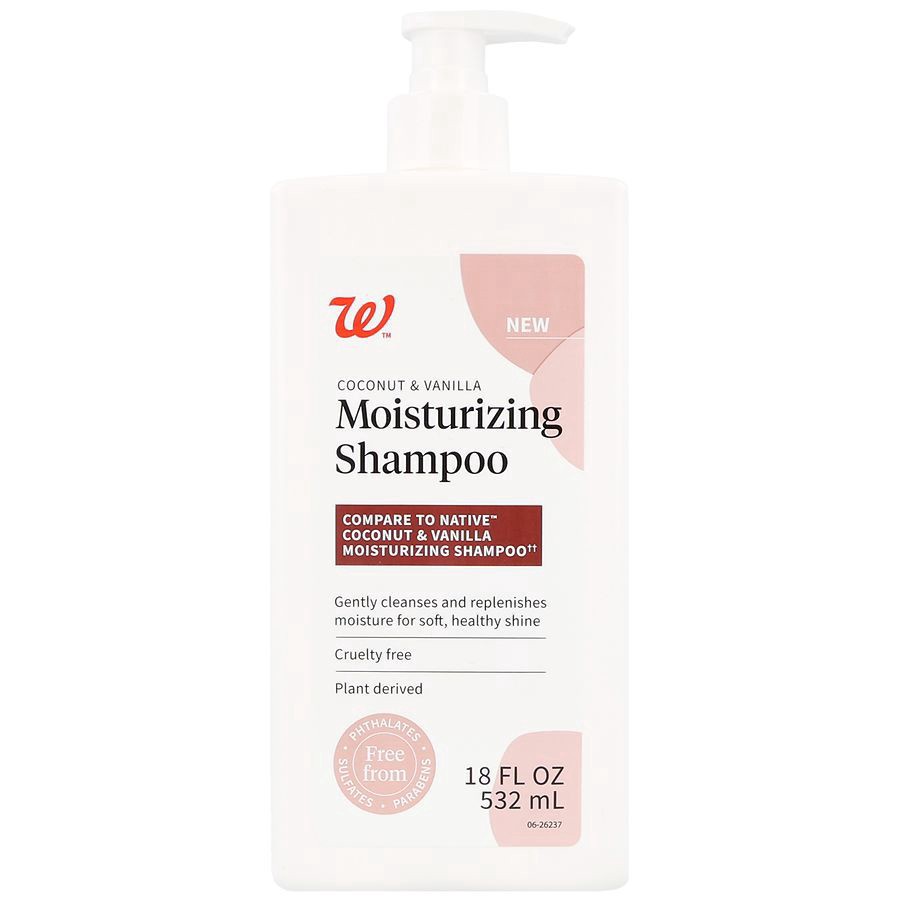 slide 4 of 5, Walgreens Moisturizing Shampoo Coconut & Vanilla, 18 fl oz