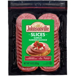 Johnsonville Garlic Summer Sausage Slices