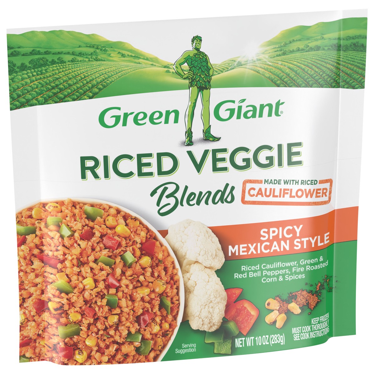 slide 2 of 9, Green Giant Spicy Mexican Style Riced Veggie Blends 10 oz, 10 oz