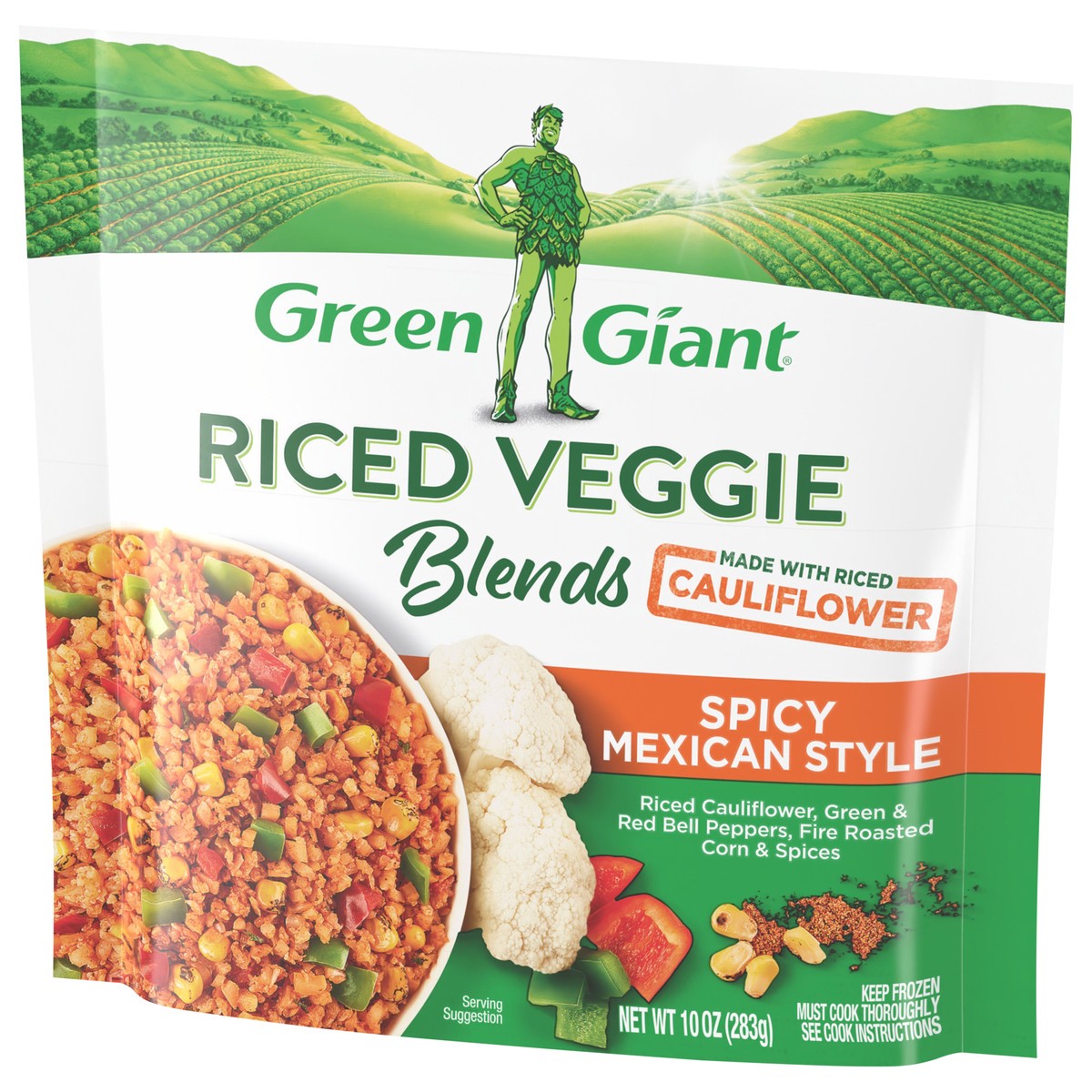 slide 3 of 9, Green Giant Spicy Mexican Style Riced Veggie Blends 10 oz, 10 oz