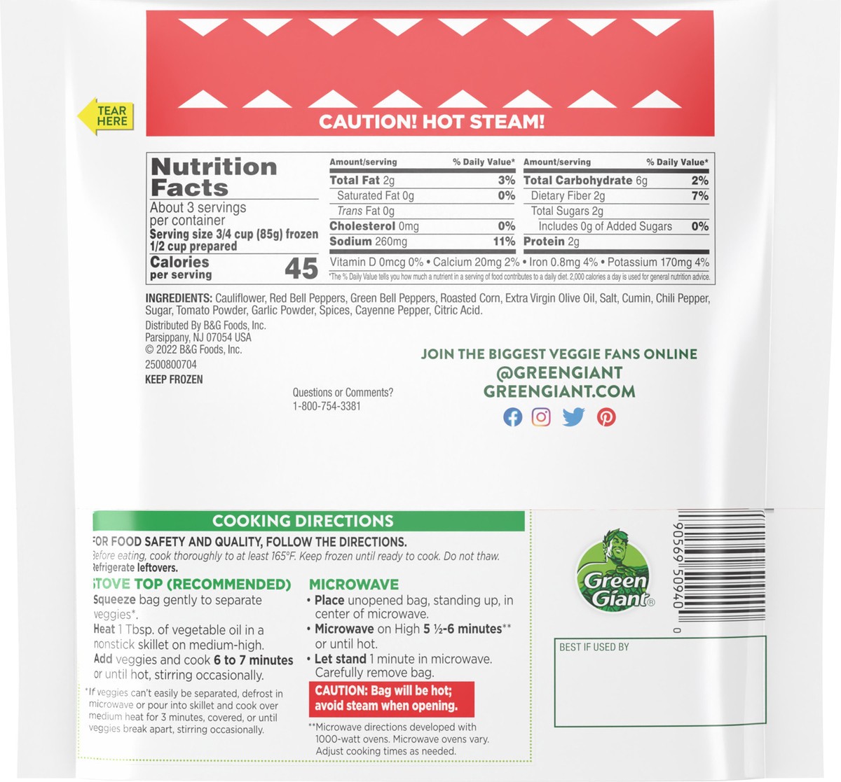 slide 5 of 9, Green Giant Spicy Mexican Style Riced Veggie Blends 10 oz, 10 oz
