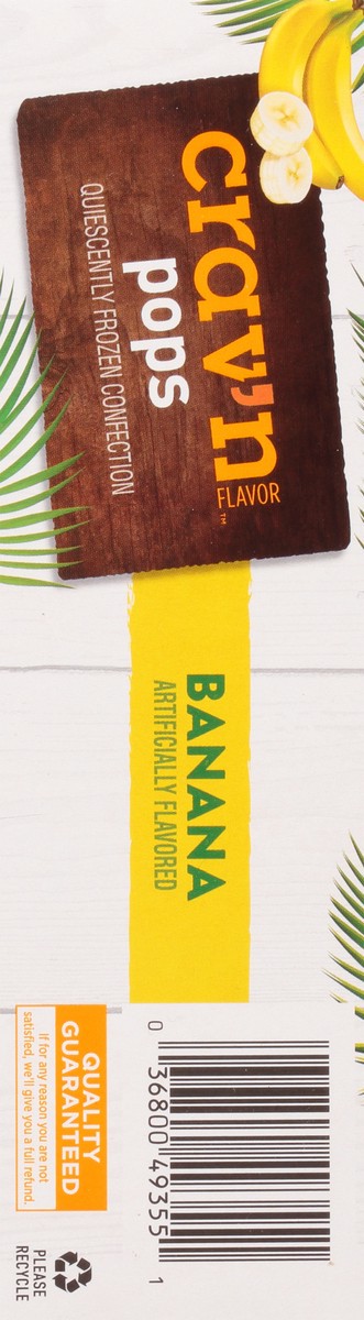 slide 2 of 2, Crav'n Flavor Cravn Flavor Pops Banana, 12 ct