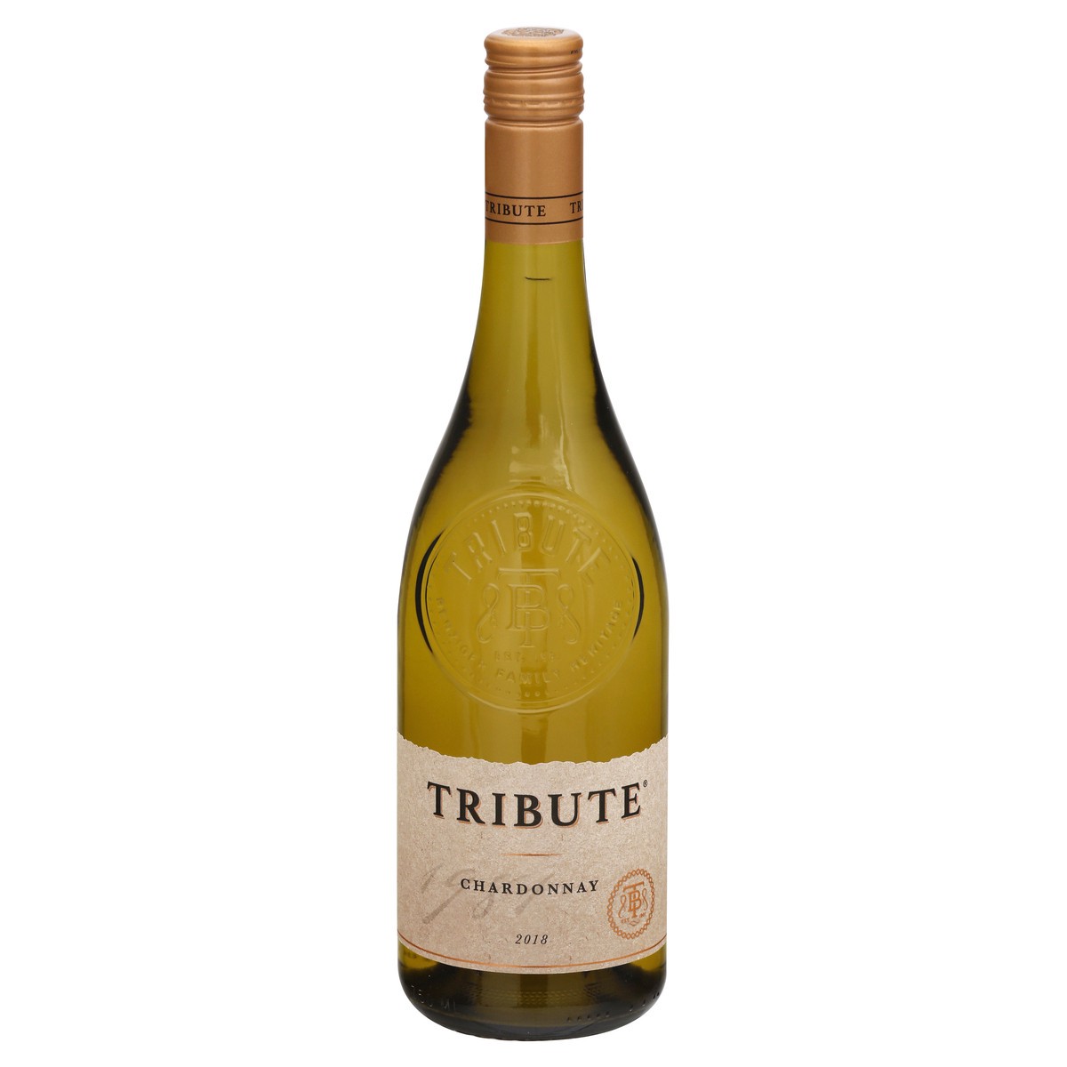 slide 1 of 1, Tribute Chardonnay 750 ml, 750 ml