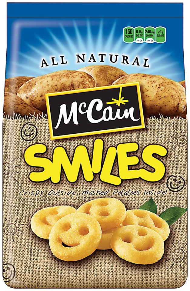 slide 1 of 1, McCain Smiles Potatoes, 26 oz