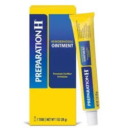 Preparation H Hemorrhoid Ointment, Itching, Burning and Discomfort Relief, 1 Oz Tube