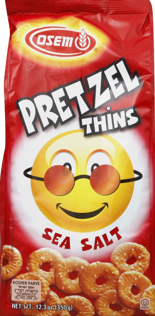 slide 5 of 6, Osem Pretzel Thins Sea Salt, 12.35 oz
