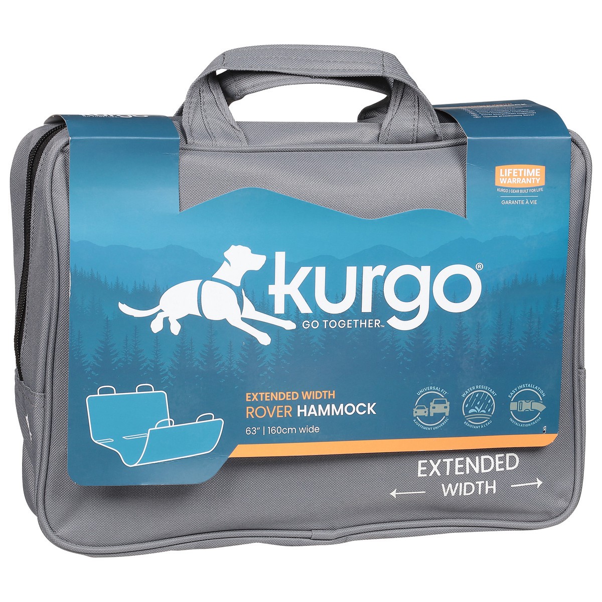 slide 3 of 11, Kurgo Rover Charcoal Hammock 1 ea, 1 ct