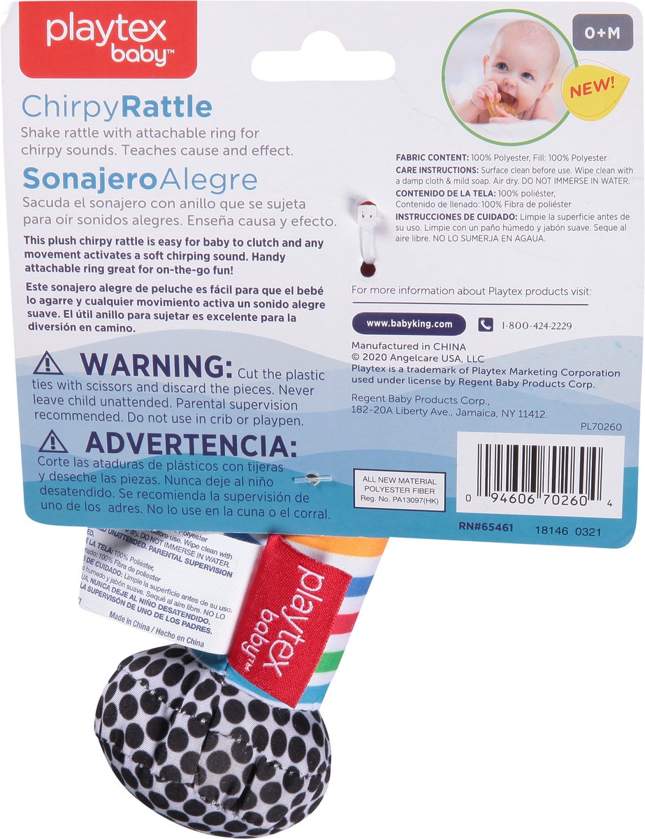 slide 8 of 12, Playtex Scholastic Chirpy Rattle, 1 ct